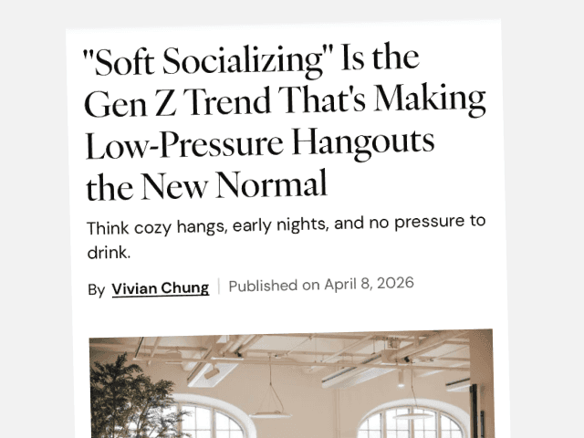 Скриншот статьи о soft socializing